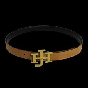 Jon Hart Reversible Belt w/ Gold & Silver Buckles